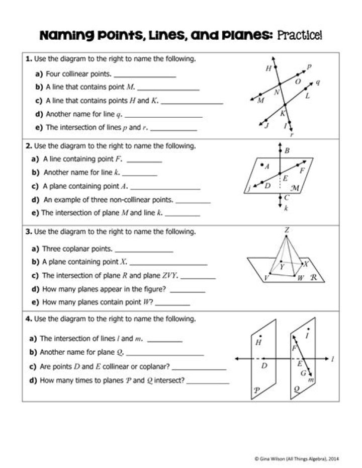 1.1 Points, Lines, and Planes Answer Key PDF – Complete Study Guide