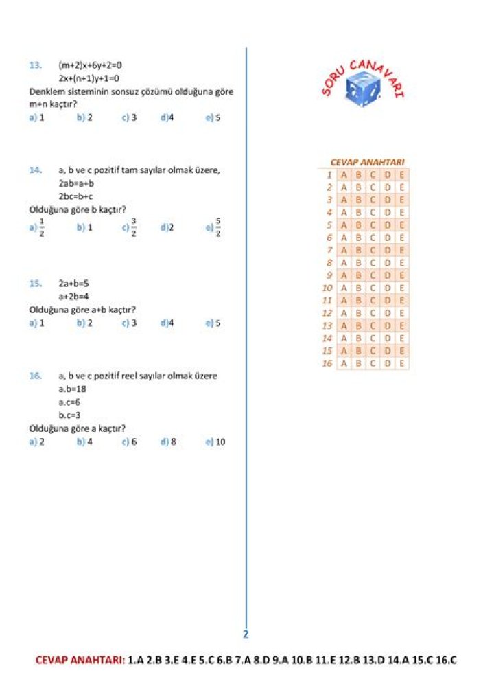 1 Dereceden Denklemler Test PDF – Üstün Lösungen & Praxisbeispiele