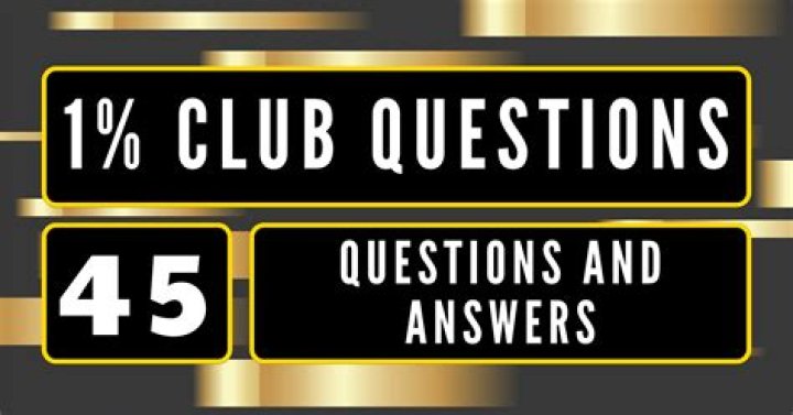 1 Percent Club Questions & Answers Episode 1: PDF Download