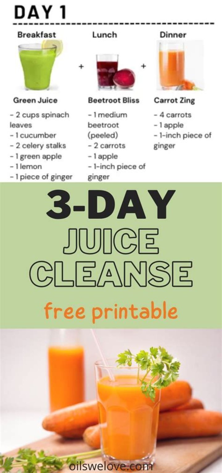 1 Week 7 Day Juice Cleanse Plan PDF – Detox & Recharge