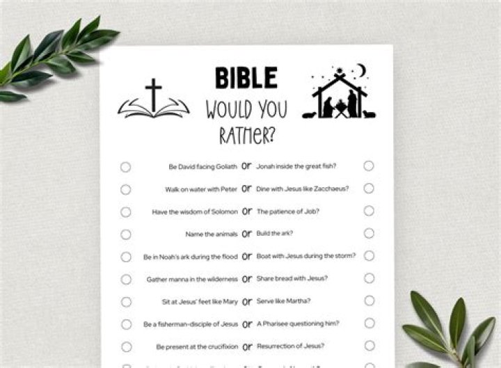 10 Christian Would You Rather Questions – Part 1 PDF Download
