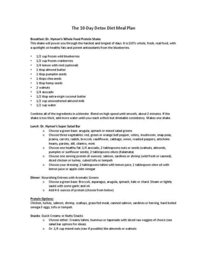 10-Day Detox Meal Plan PDF: Kickstart Your Health Journey
