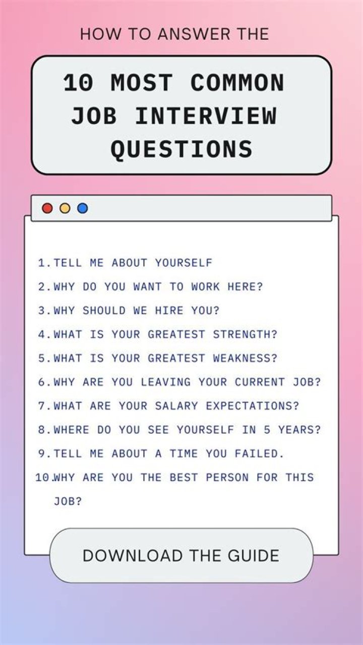 10 Job Interview Questions & Answers PDF: Boost Your Interview Success