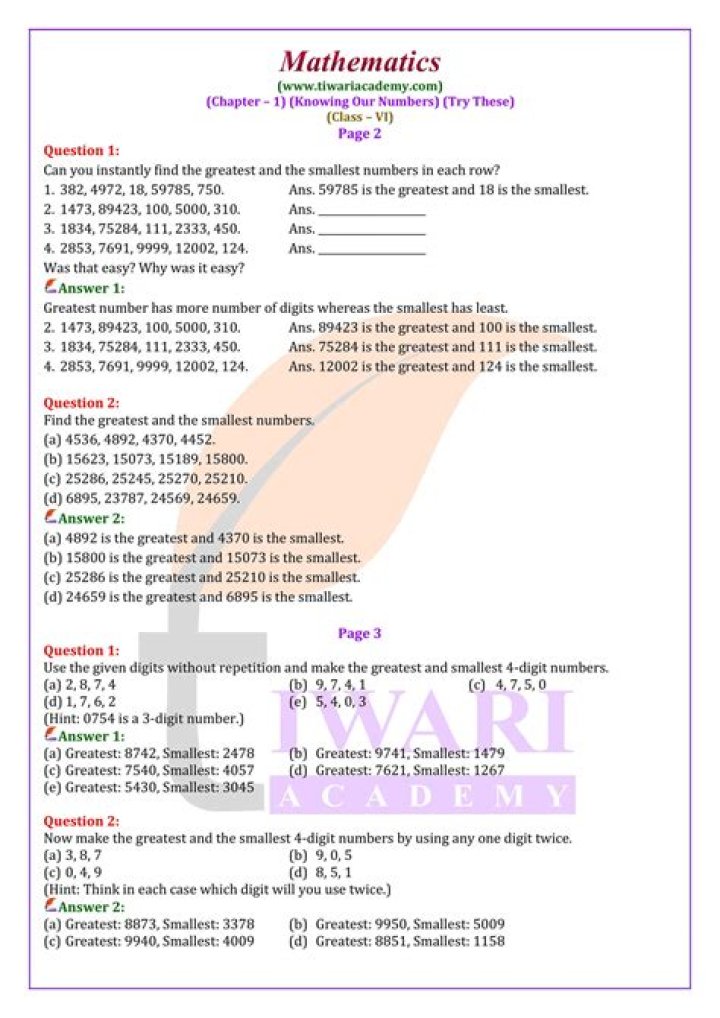 10 Maths Questions and Answers PDF – Instant Download