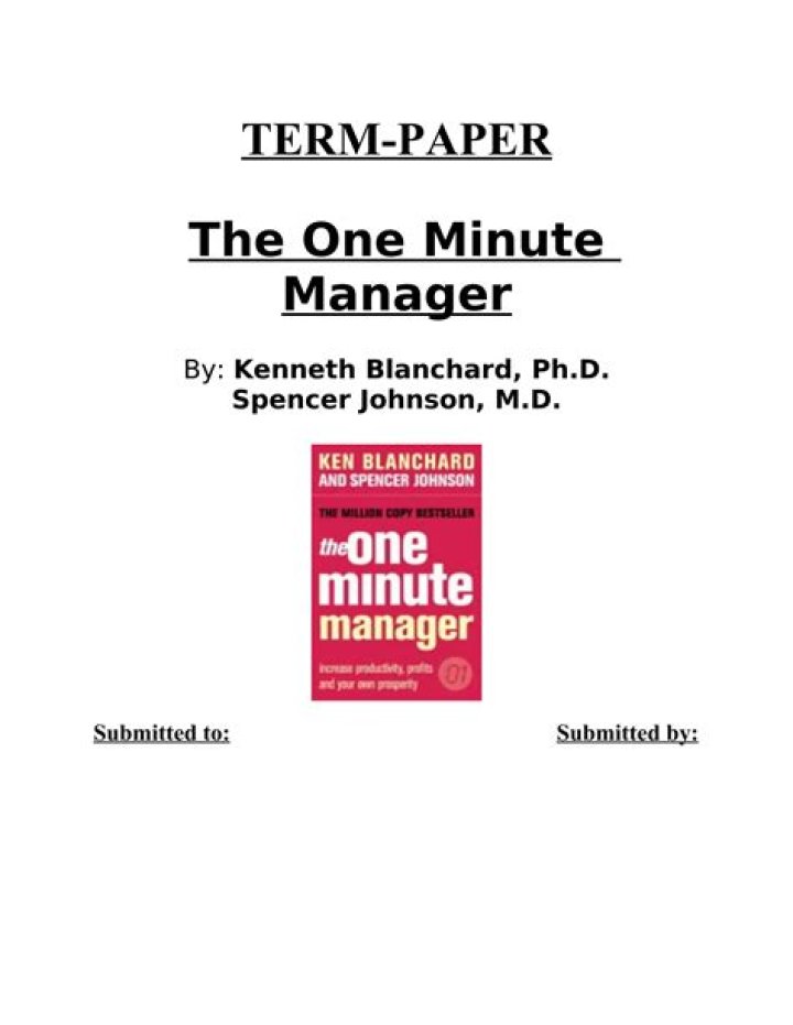 10-Minute Manager PDF: Boost Leadership Skills in Minutes