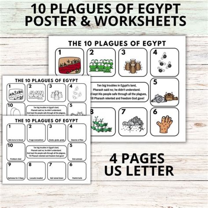 10 Plagues of Egypt Worksheet PDF – Printable Teaching Resource