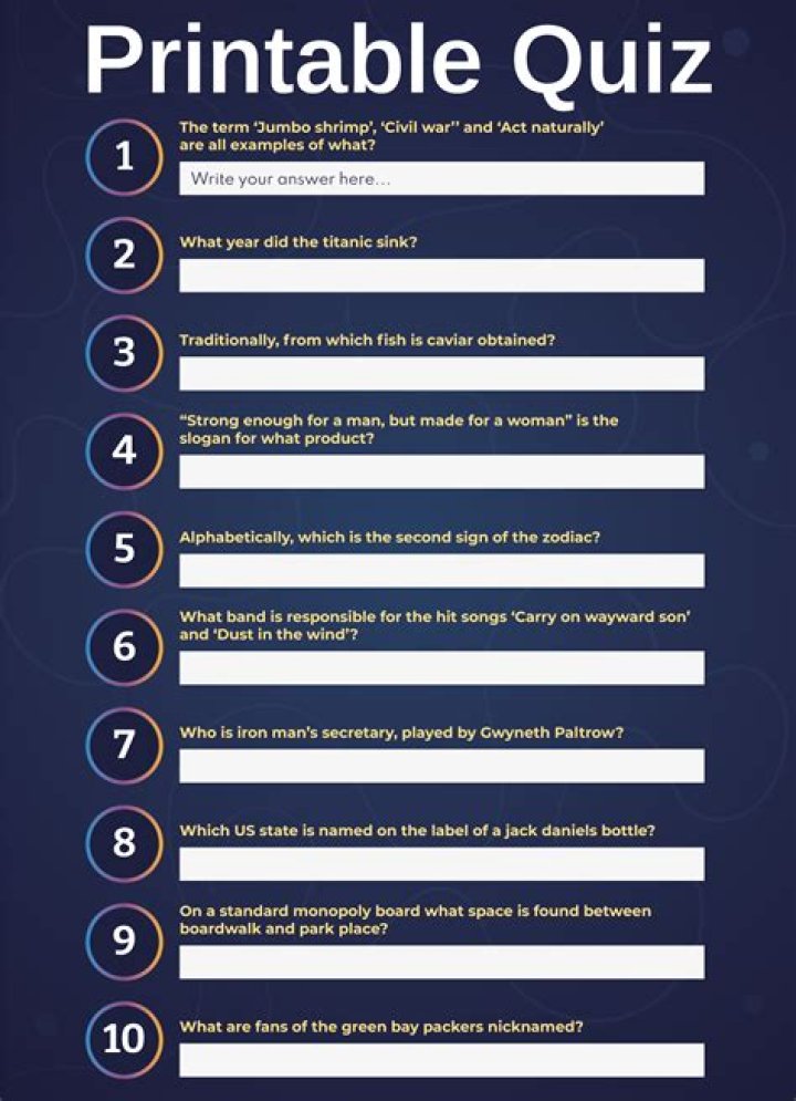 10-Question Quiz Template PDF – Instant Download for Teachers & Learners
