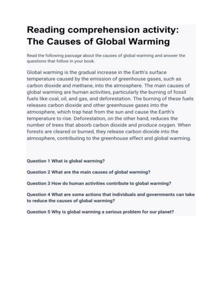 10 Questions About Global Warming with Answers PDF – Get the Full Report