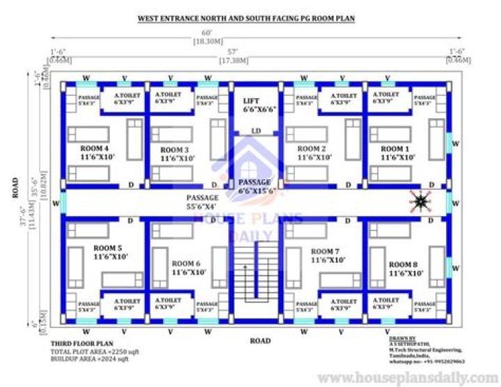 10-Room Hotel Building Plans PDF – Download Full Blueprints Now