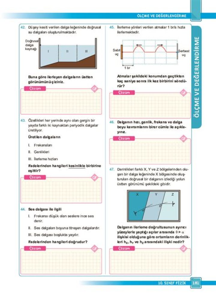 10. Saf Fizik Dirençlerinin Başlanması Test PDF Download
