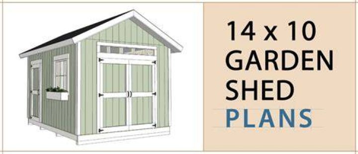 10 x 14 Shed Plans PDF for DIY Gardening & Storage