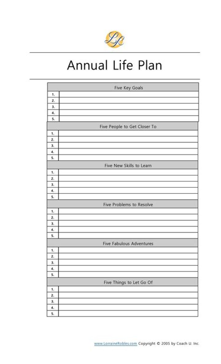 10-Year Life Plan Template PDF for Financial Security