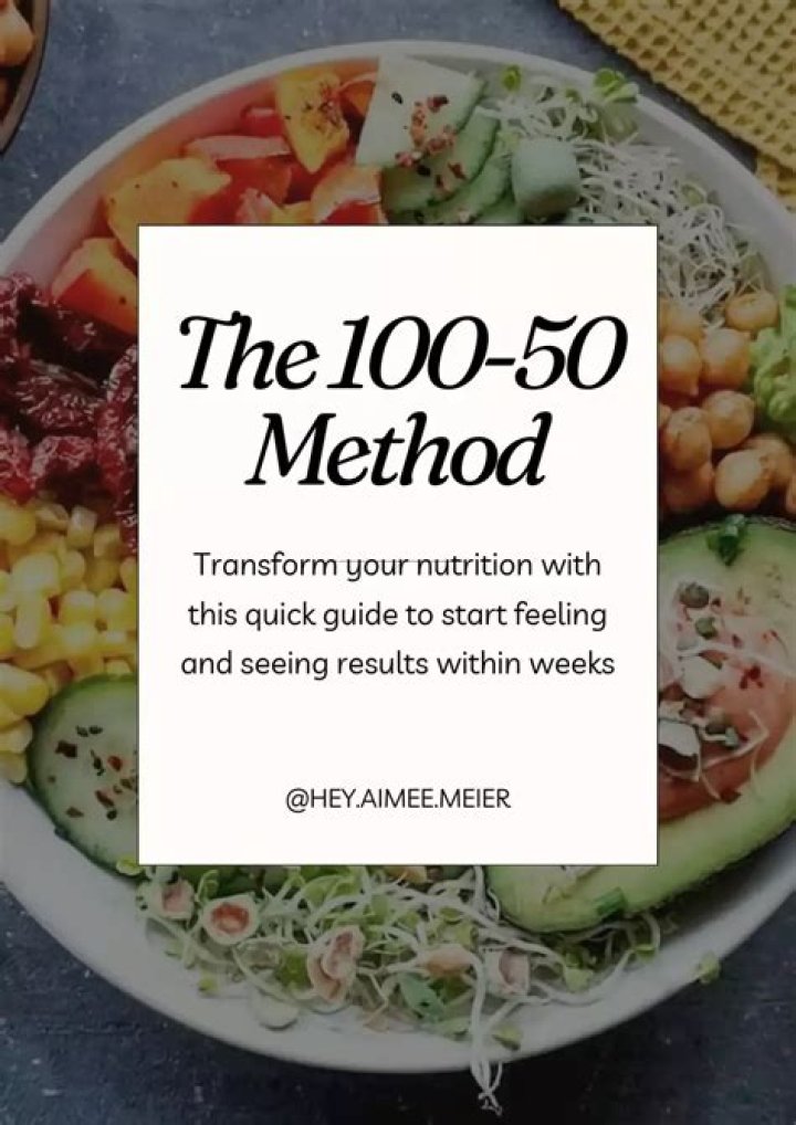 100 50 Method Diet Plan: Free PDF for Effective Weight Loss