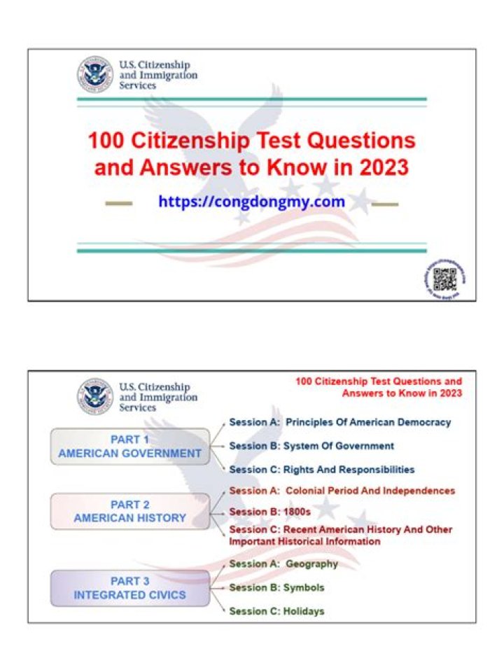 100 Citizenship Questions 2018 PDF with Chinese Translation