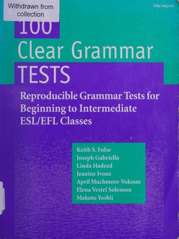 100 Clear Grammar Tests PDF: Master English Grammar Easily