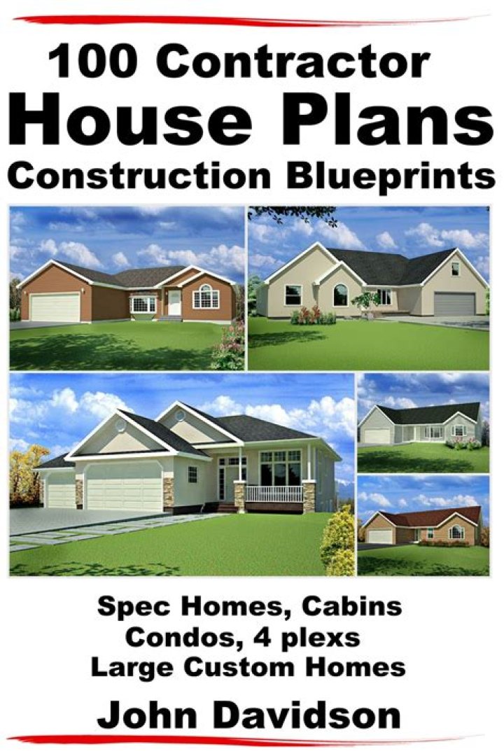 100 Contractor House Plans Construction Blueprints PDF Download