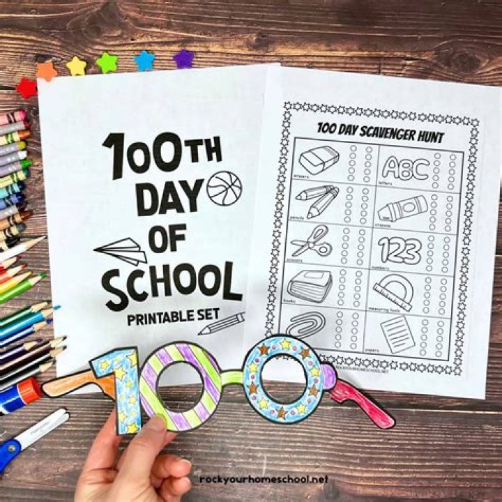 100-Day School Exercise Worksheet PDF – Free Download for Physical Activity