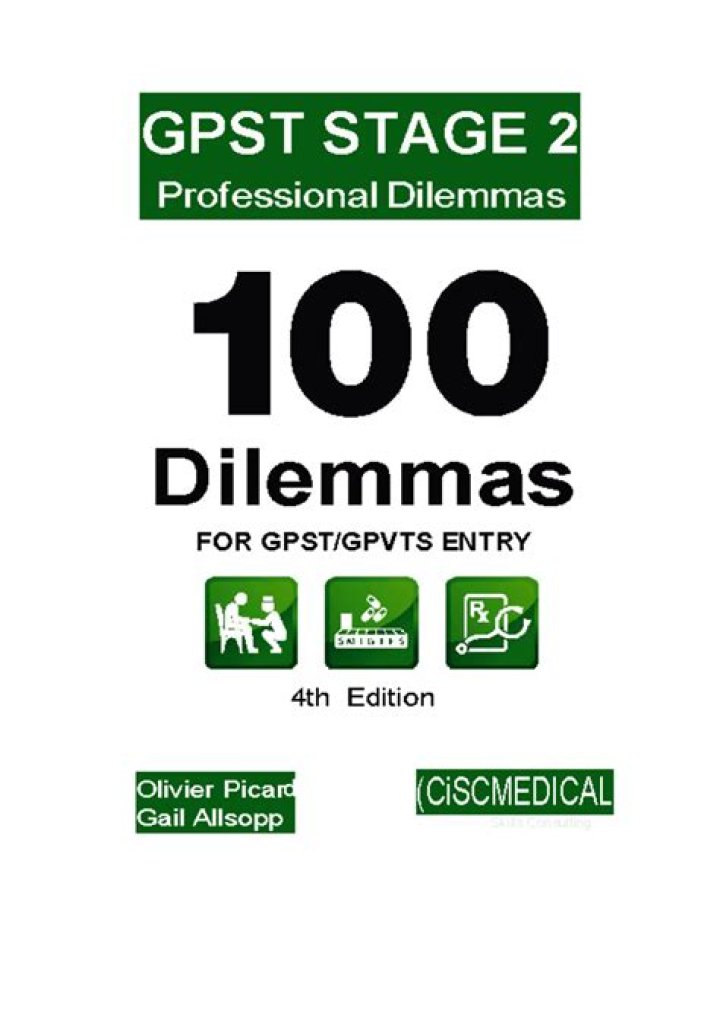 100 Dilemma Questions for GPST/GPVT Entry PDF: Essential Exam Practice