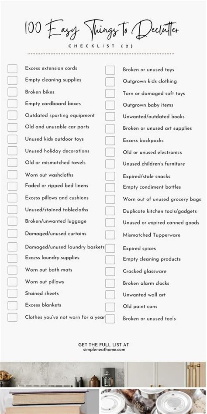 100 Minimalist List: PDF for Less Is More Living