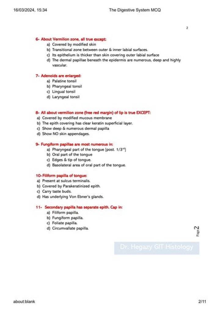 100 MCQs on Digestive System with Answers PDF – Perfect for Exam Prep
