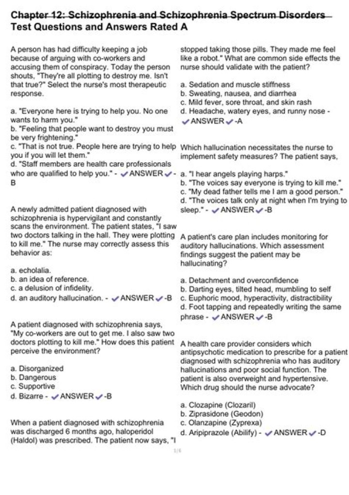 100 Questions & Answers About Schizophrenia: A Comprehensive PDF Guide