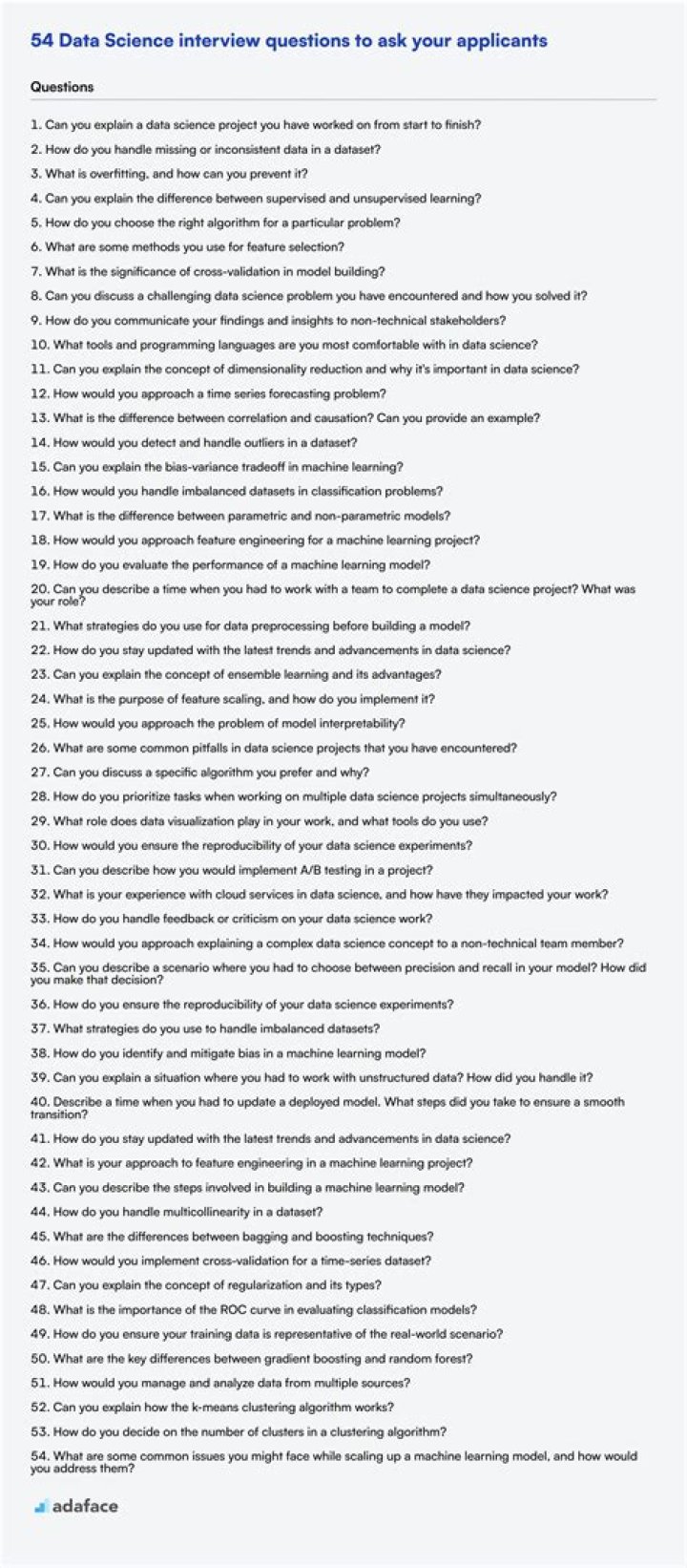 100 Questions to Dominate Your Data Science Interview – PDF Download
