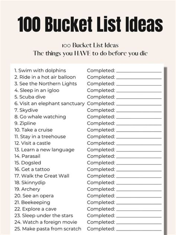 100 Things to Do List PDF – Fun & Easy Activities to Try Today