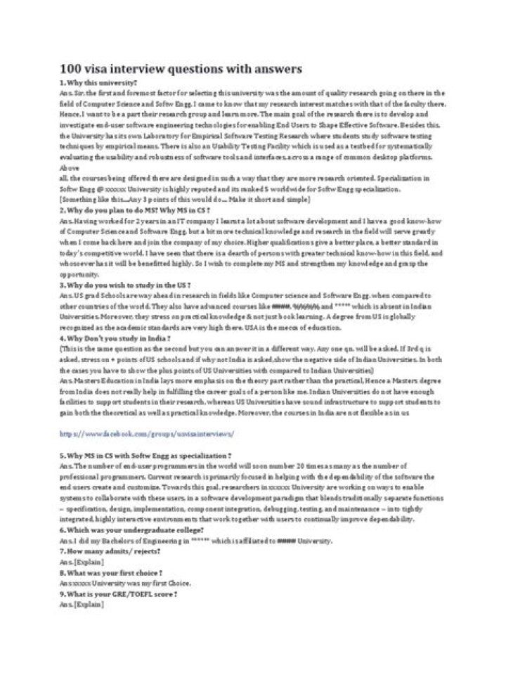 100 Visa Interview Questions with Answers PDF – Expert Prep Guide