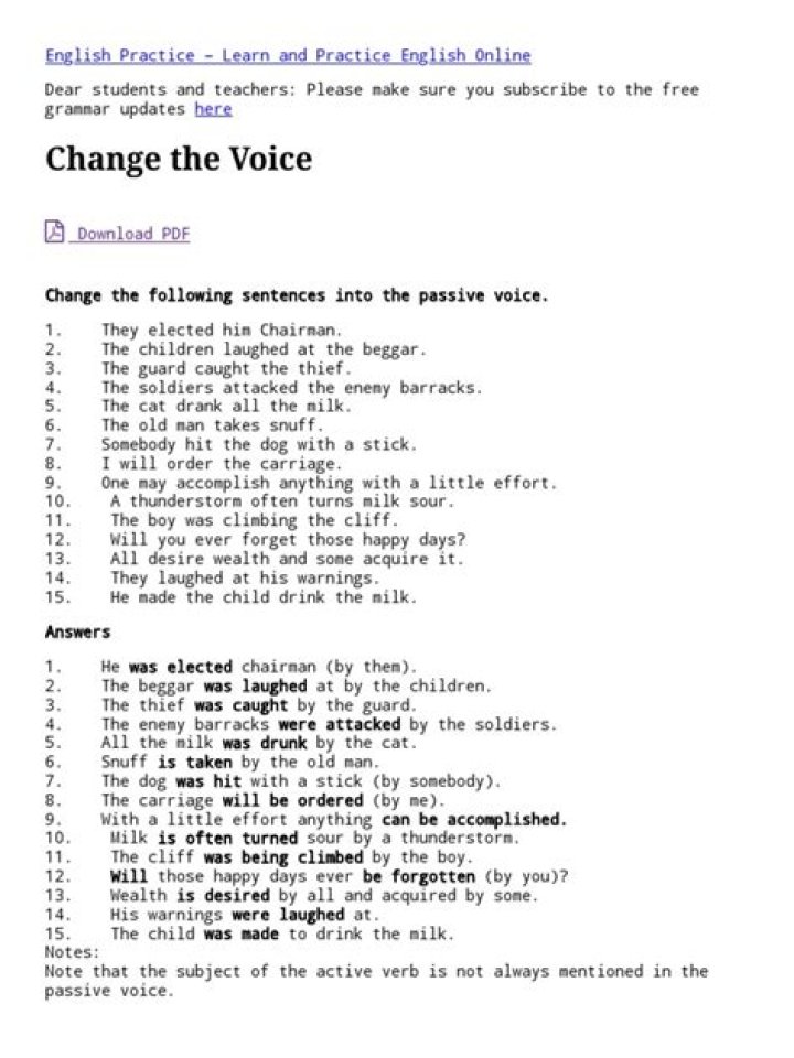 100 Voice Change Exercises with Answers PDF – Transform Your Voice