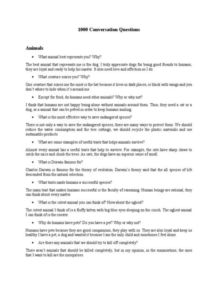 1000 Essential Conversation Questions PDF for Daily Practice