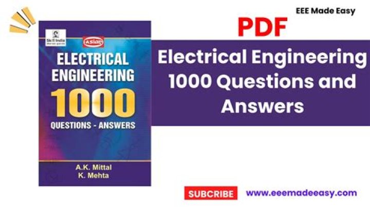 1000 Electrical Questions & Answers PDF – Complete Guide
