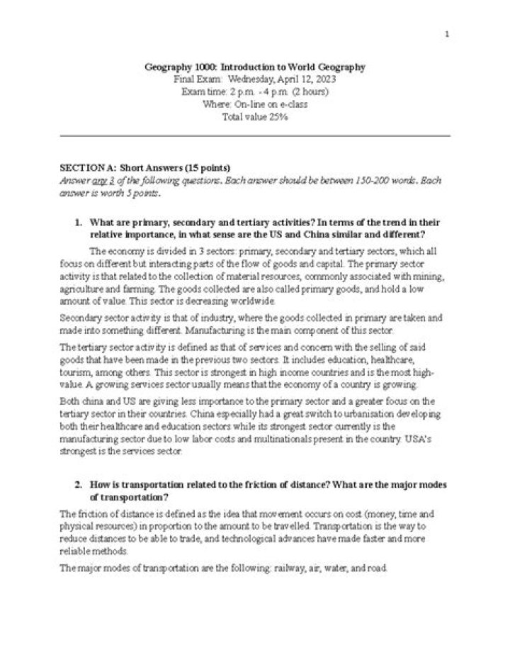 1000 Geography Questions PDF: Perfect Study Guide for Exams