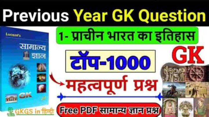 1000 GK Questions & Answers in Hindi PDF – Download Now