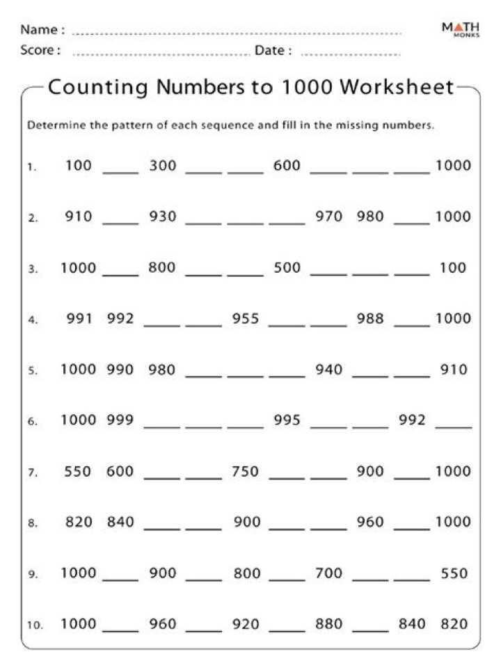 1000 Number Series Questions PDF for Practice & Prep