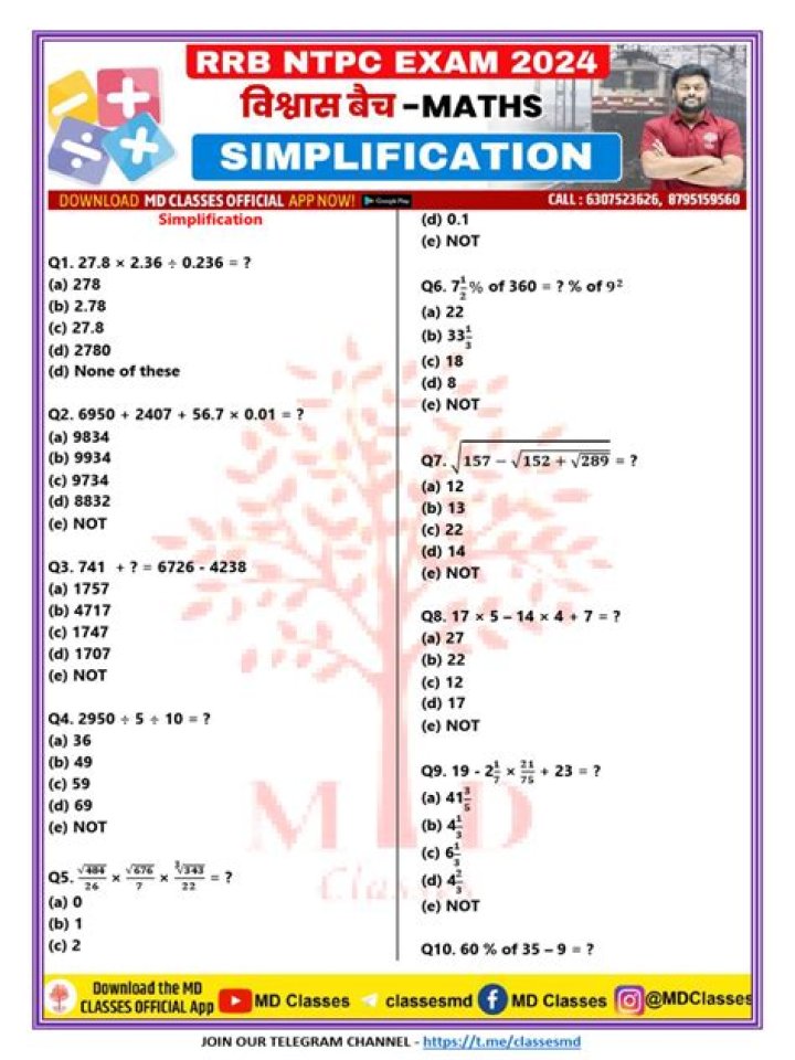 1000 Simplification Questions PDF: Master Concepts Fast
