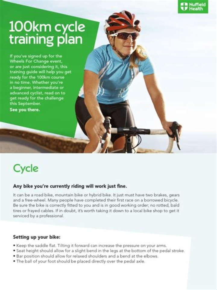 100km Cycle Training Plan PDF – Train Smarter, Ride Farther
