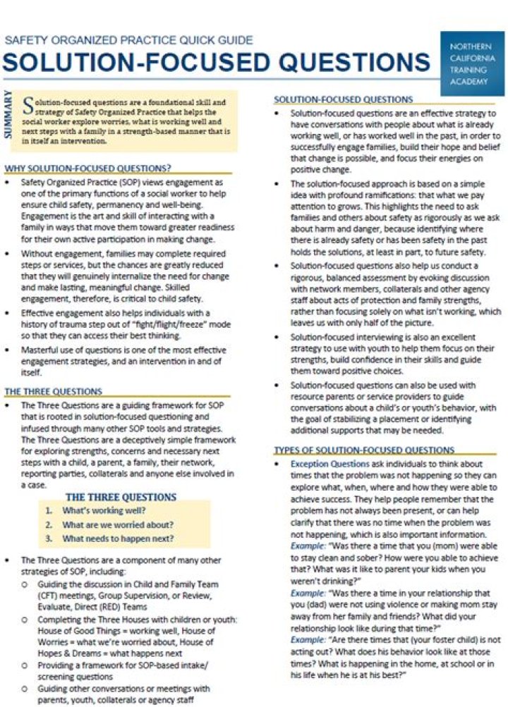 101 Solution-Focused Questions PDF Free Download for Instant Results
