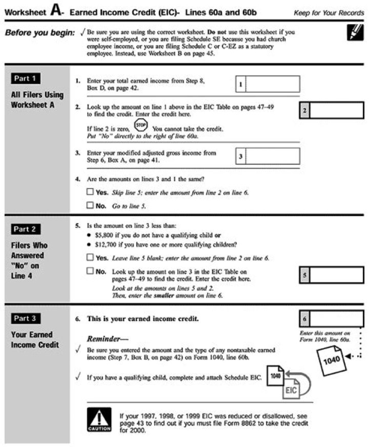 2018 Earned Income Credit Worksheet PDF: Complete Filing Guide