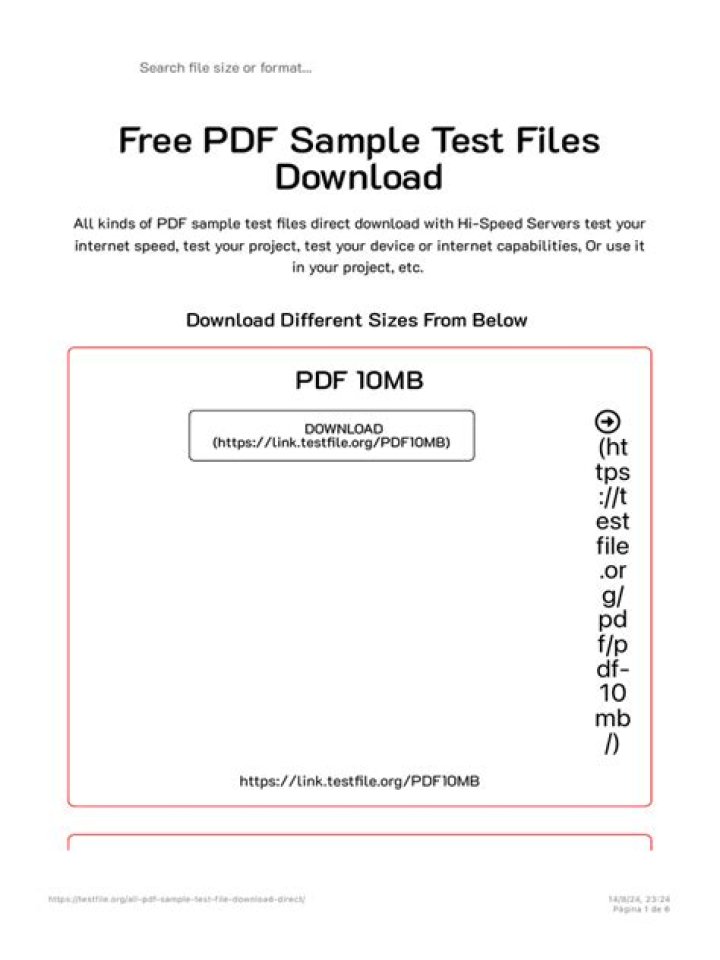 10MB PDF File for Testing Efficiency