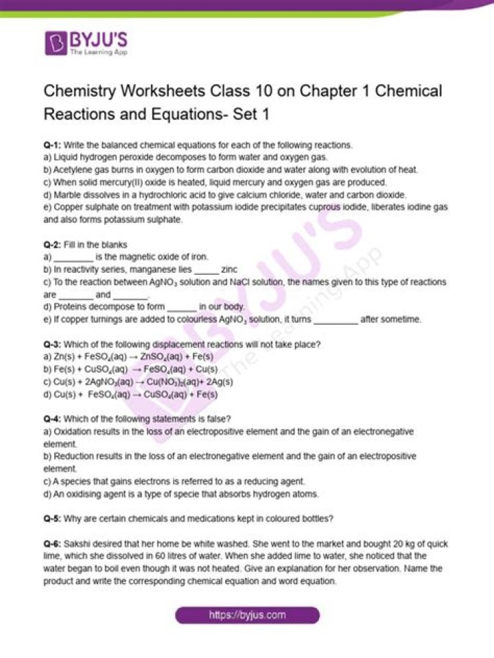 10th Chemistry Chapter Wise Test PDF Urdu Medium Free Download