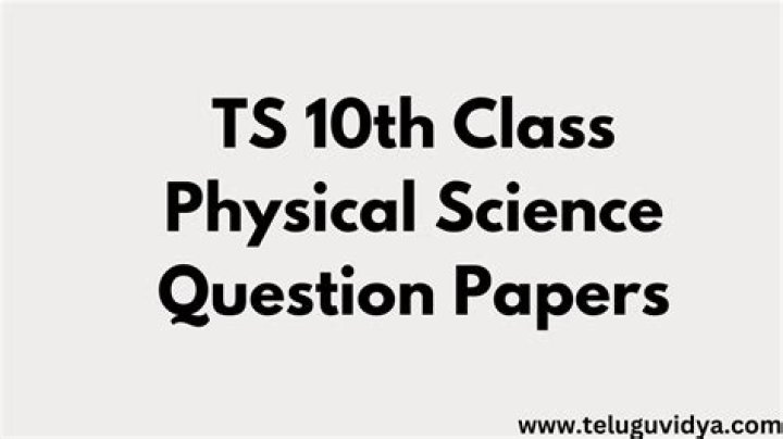 Free 10th Class Physical Science Question Bank PDF – Download Now