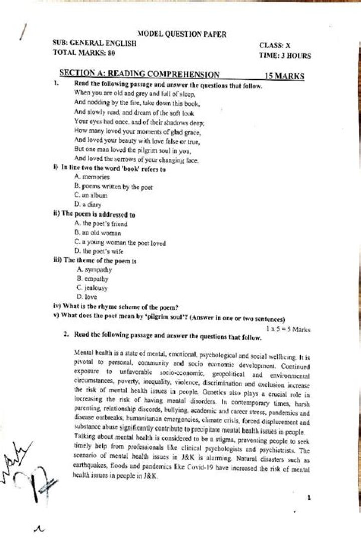 10th English Question Paper 2016 PDF – Download Exam Papers Now