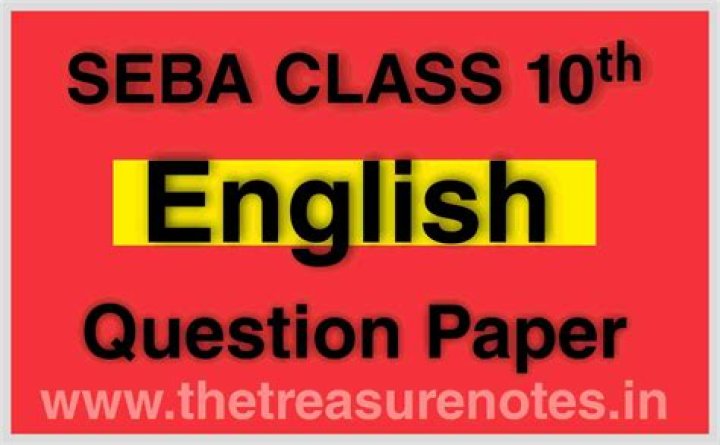 10th English Question Paper 2018 PDF – Download Exam Paper