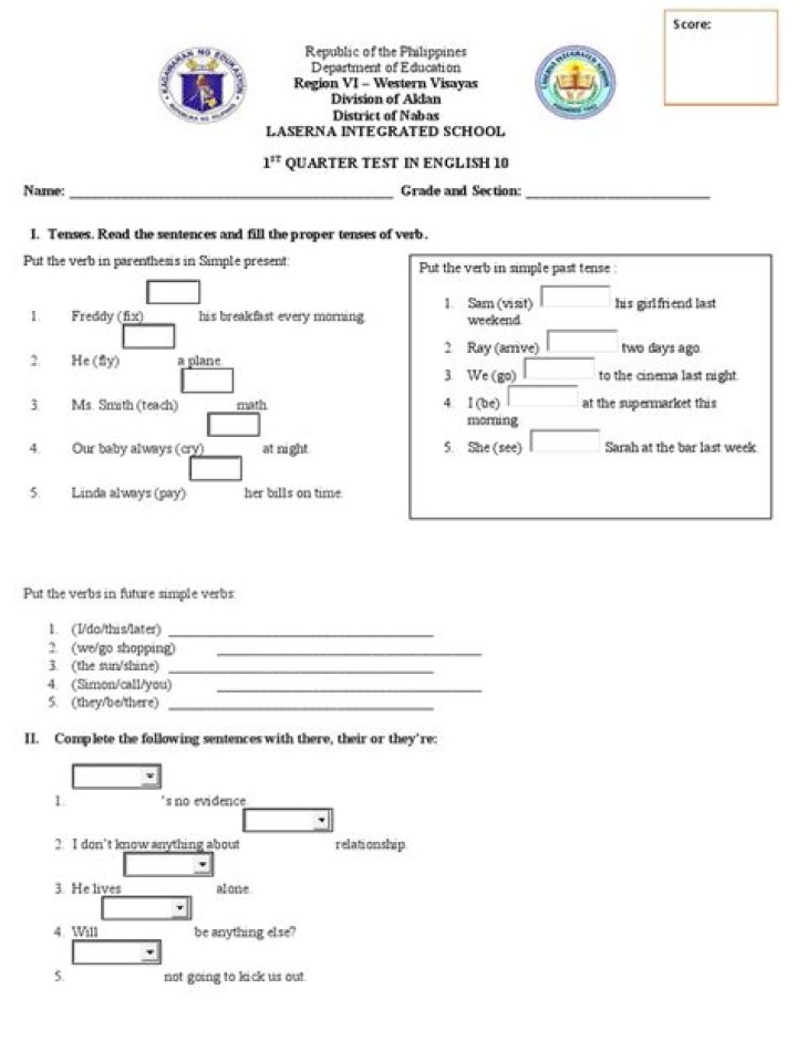 10th Grade English Test Questions & Answers PDF – Practice & Review