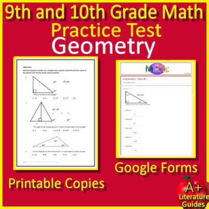 Free 10th Grade Geometry Test PDF Download