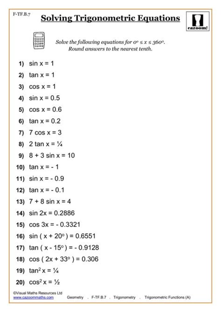 Free 10th Grade Math Worksheets with Answers PDF – Instant Download