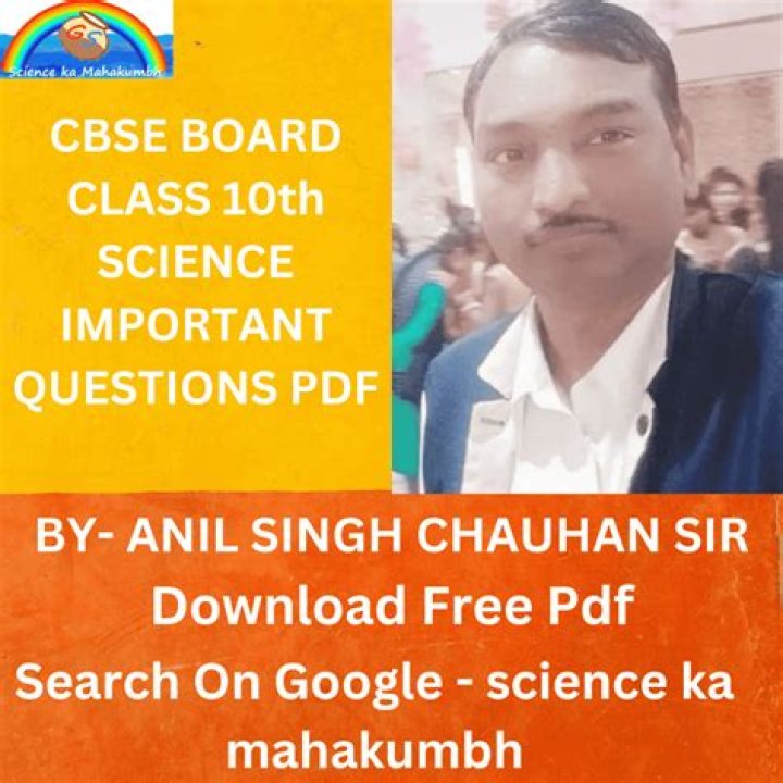 10th Science Important Questions PDF for Exam Prep