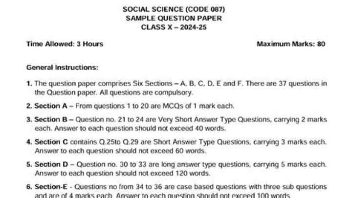 10th Social Science One Mark Questions with Answers PDF CBSE