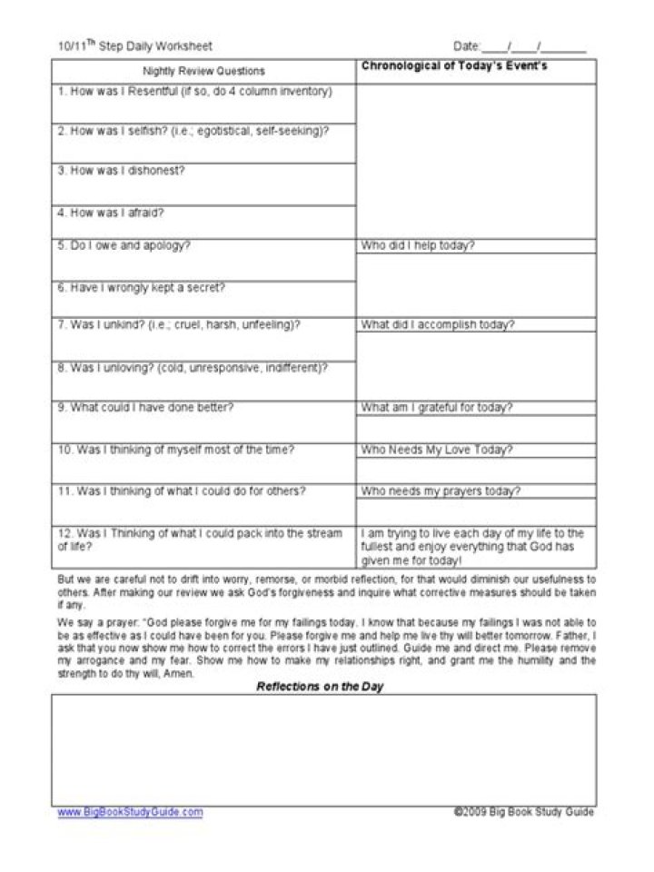 10th Step Worksheet PDF: Guide to Mastery & Progress