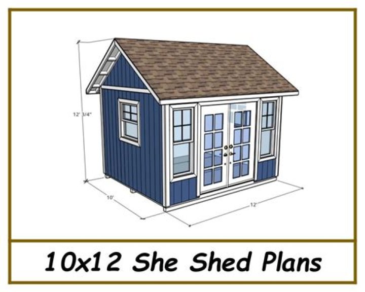 10x12 She Shed Plans PDF – Easy DIY Home Renovation Blueprint